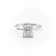 The Eve Set With A 1.5 Carat Princess Lab Diamond Cheap