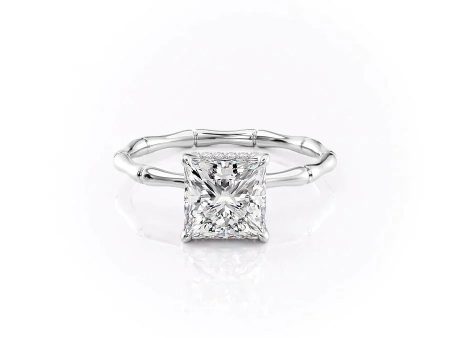 The Eve Set With A 1.5 Carat Princess Lab Diamond Cheap