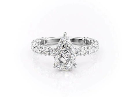 The Adelle Set With A 1 Carat Pear Lab Diamond Discount