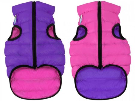 AiryVest Double-sided jacket for dogs - S30 - purple&pink Online now