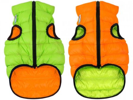 AiryVest Double-sided jacket for dogs S30 orange-lime Online now