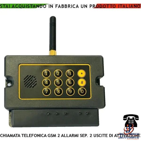 Allarme Telefonico Gsm 2 Canali 2 Attivazioni Confermate Securvera Sv-ctg2tc2amd Hot on Sale