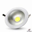 Faretto V-tac Vt-2630 Led Faro Incasso 30w Rotondo Bianco Supply