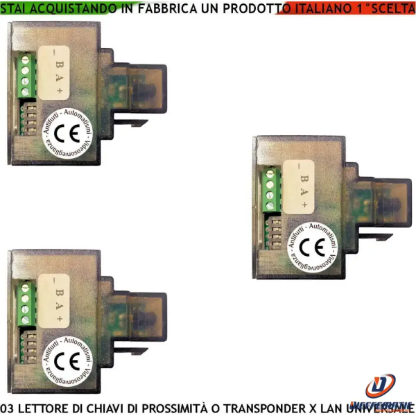 3 Lettori Rifd In Presa Lan Rj45 Per Chiavi Securvera Sv-lpd3llanue Hot on Sale