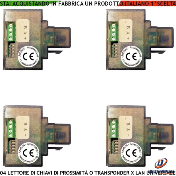 4 Lettori Rifd In Presa Lan Rj45 Per Chiavi Securvera Sv-lpd4llanue on Sale